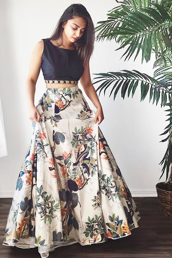 Latest crop top lehenga design 2021 New - Anaya Designer Studio