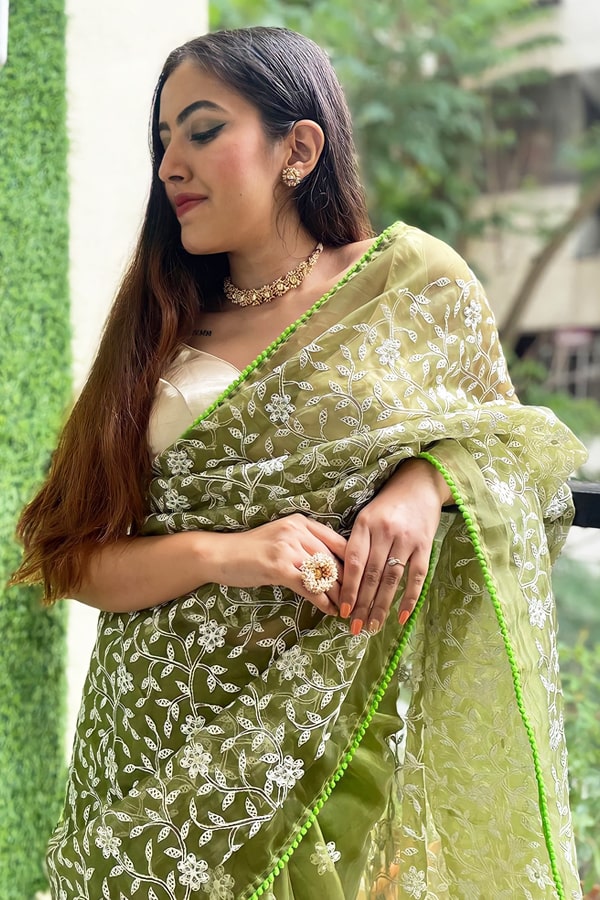 Latest designer party wear sarees 2021 - Anaya Designer Studio