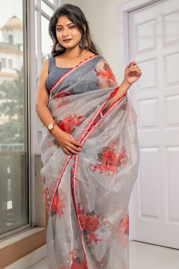 Latest party wear sarees 2022 for unmarried girl - Anaya Designer Studio
