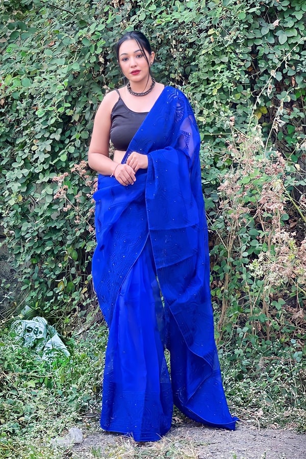 Latest saree designs 2021 Party wear - Anaya Designer Studio