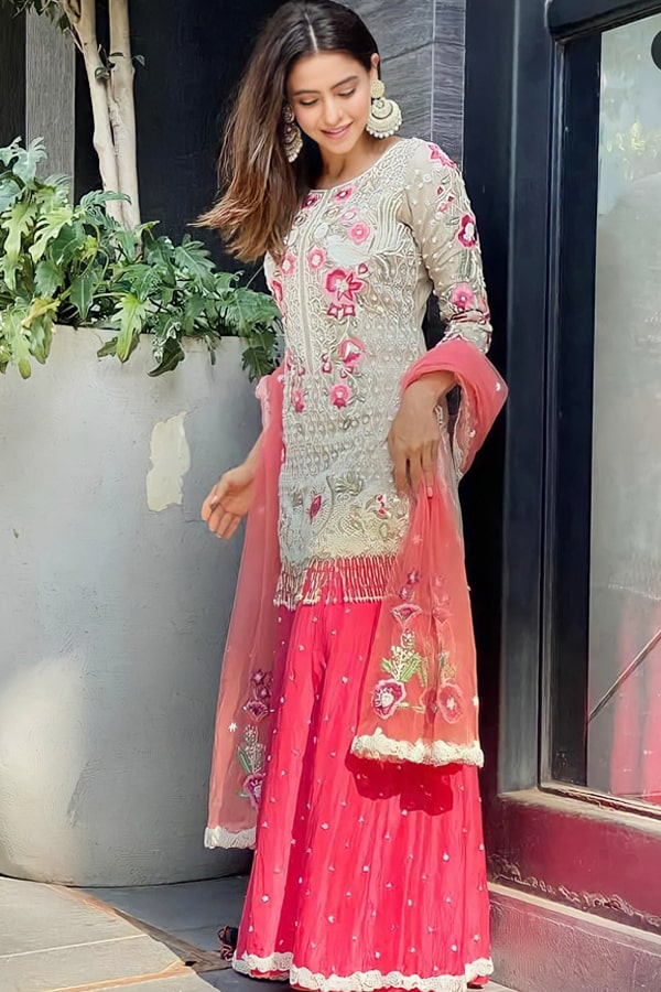 Latest sharara suit design 2021 Party wear - Anaya Designer Studio