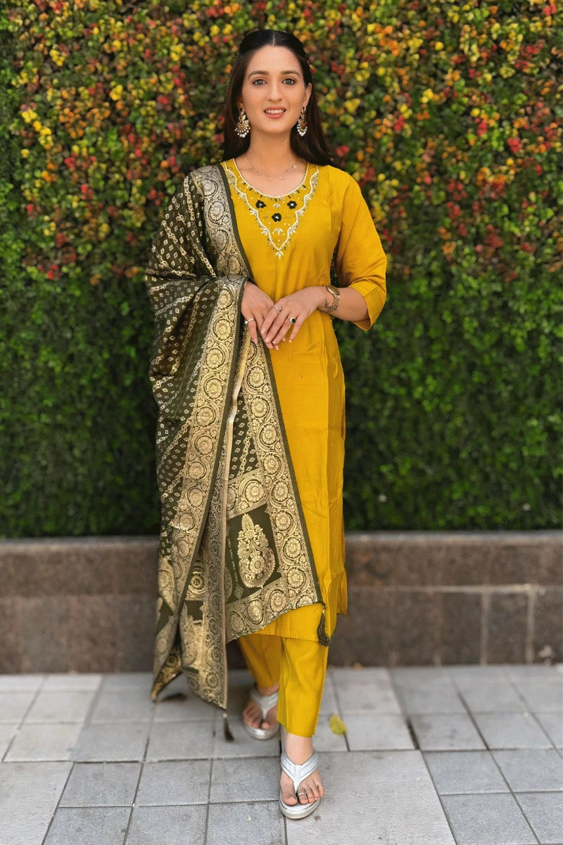 Haldi Function Color Code Yellow Color designer Kurti for Haldi Function 2025 - Anaya Designer Studio