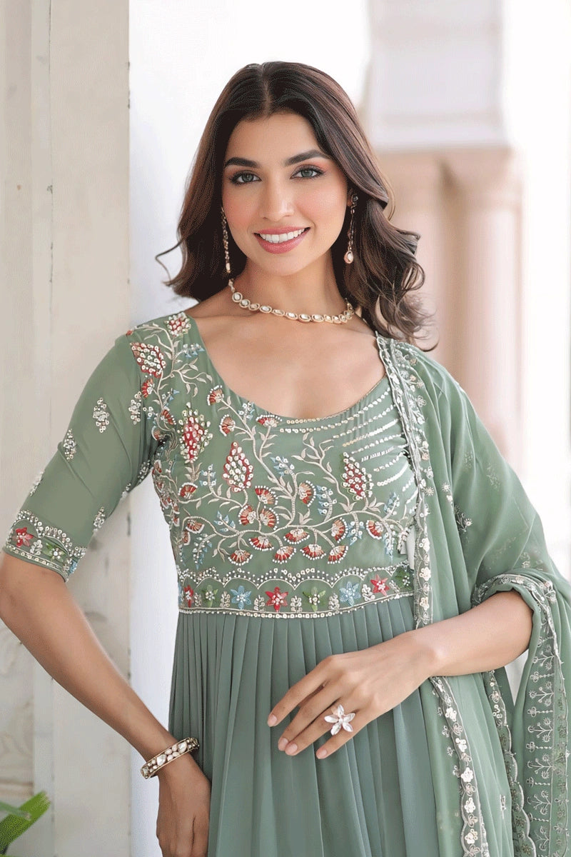 Layered gown for women