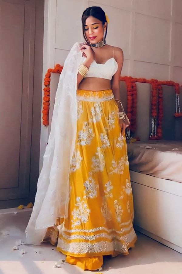 Latest Yellow Designer Lehenga Choli For Women 2022 - Anaya Designer Studio