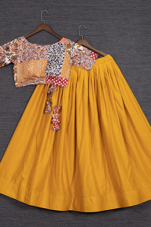 Designer Yellow Lehenga For Haldi With Price - Anaya Designer Studio