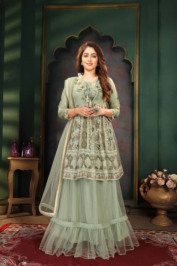 Party Wear Lehenga With Short Kurti For Wedding 2022 - Anaya Designer Studio