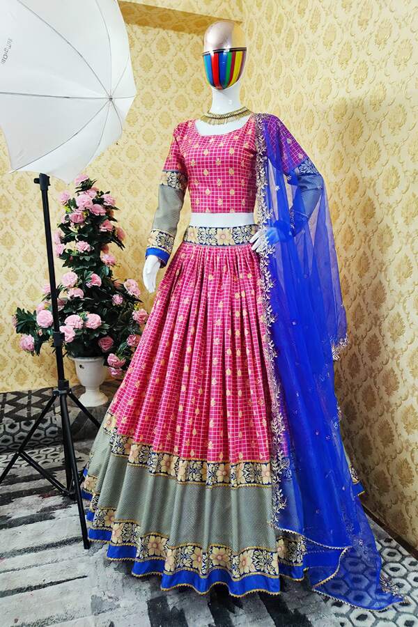 Lehenga choli for 25 year girl 2022-2021 Pink - Anaya Designer Studio