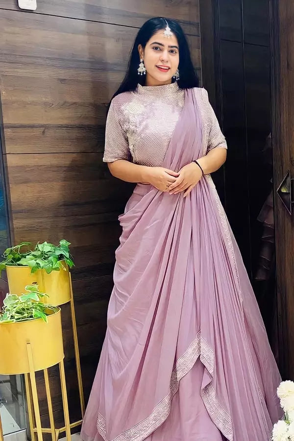 Light Purple Party Wear Lehenga Choli Design - Anaya Designer Studio
