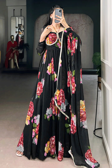 Long Floral Gown 