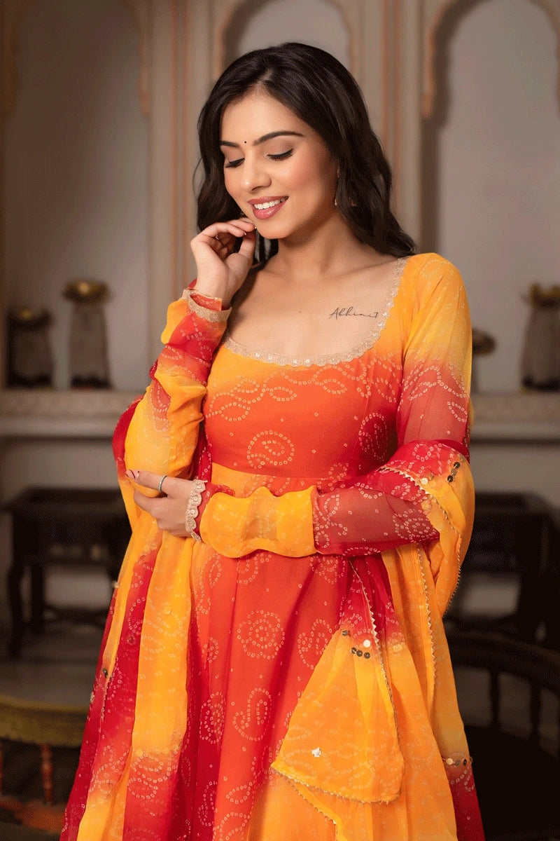 Georgette Anarkali Suit