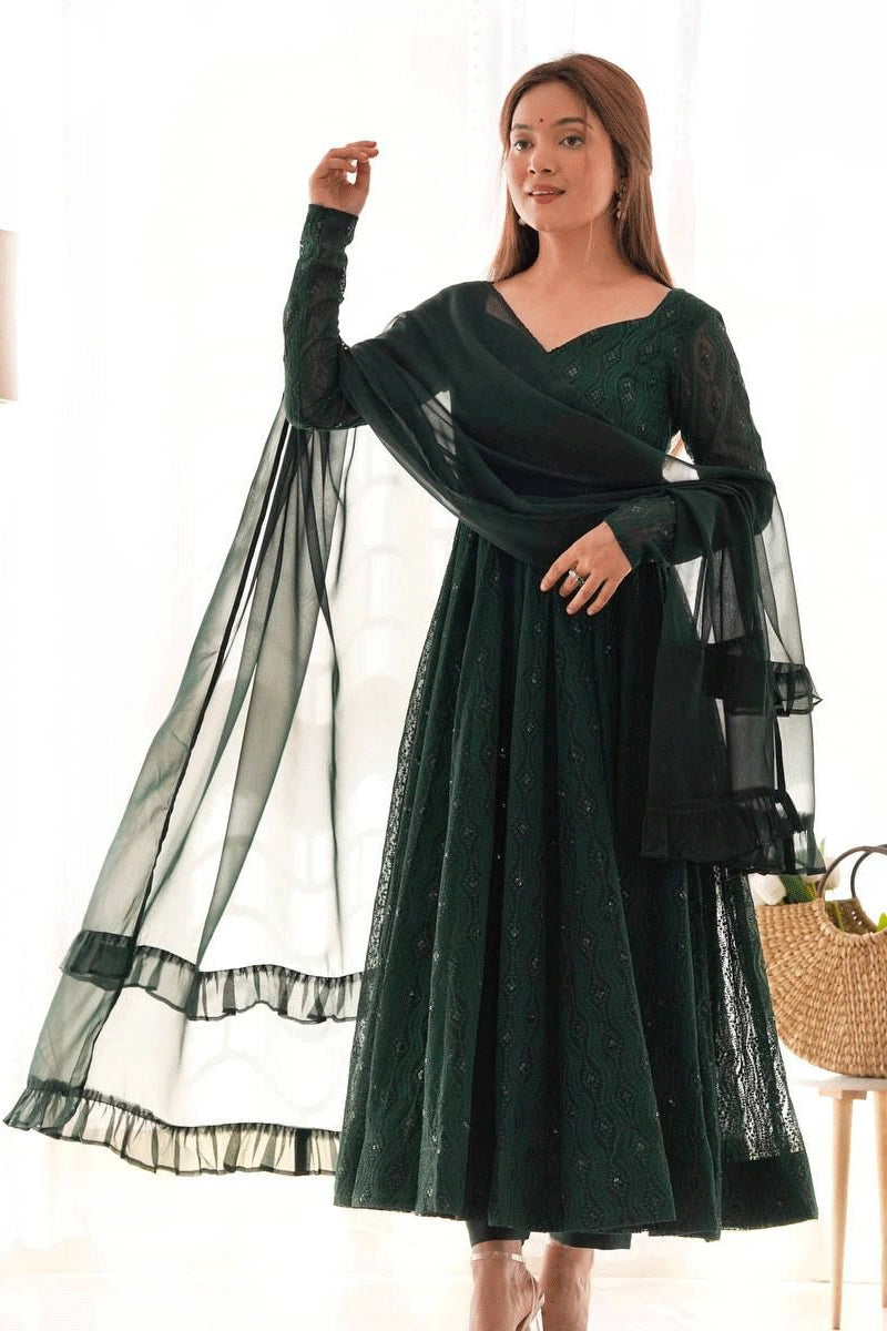Lucknowi Anarkali Suit