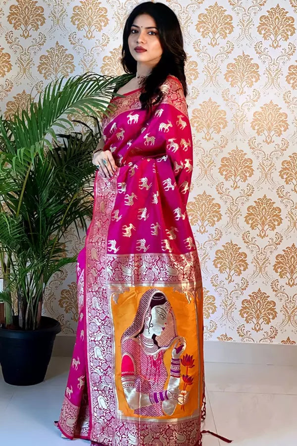 Maharashtrian Paithani saree for Gudi padwa