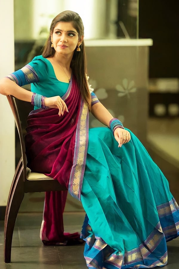 Bridal Nauvari Saree For Wedding Maharashtrian Bride In Nauvari Saree