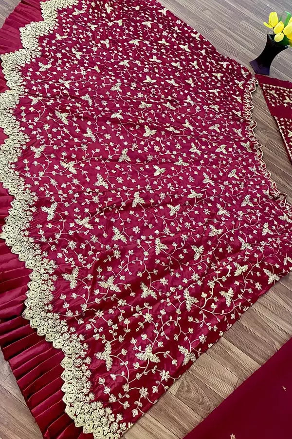 Maroon Trendy Lehenga Blouse Designs In 2022 - Anaya Designer Studio