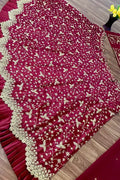 Maroon Lehenga With Full Flair