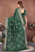 Mehendi Function Special Bandhej Saree