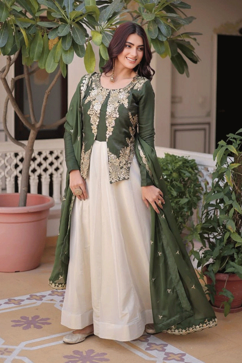 Mehendi Special Gown