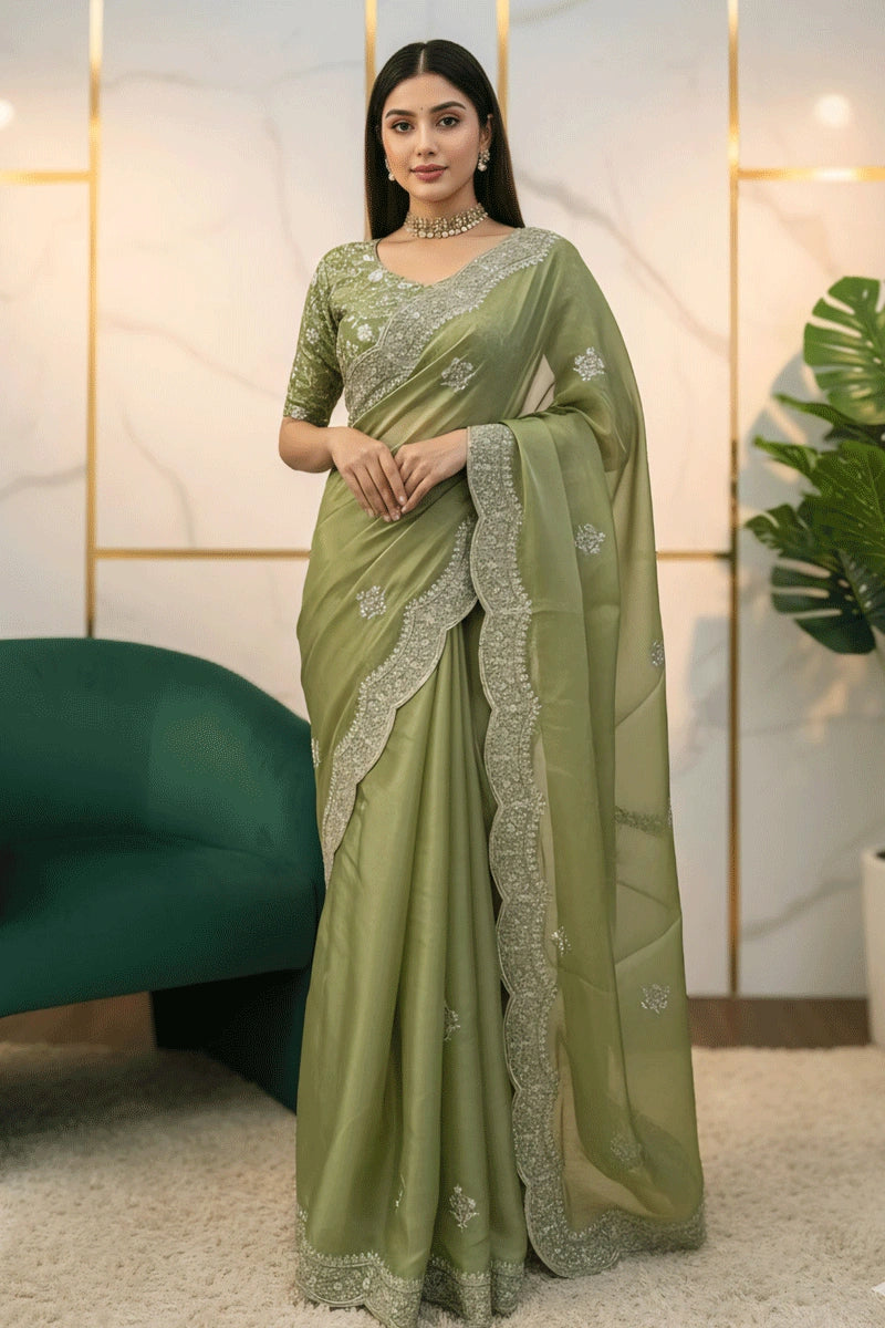 Mehendi rasam saree