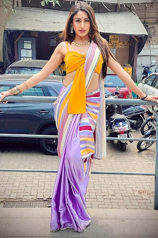 Modern designer saree for wedding reception - Anaya Designer Studio