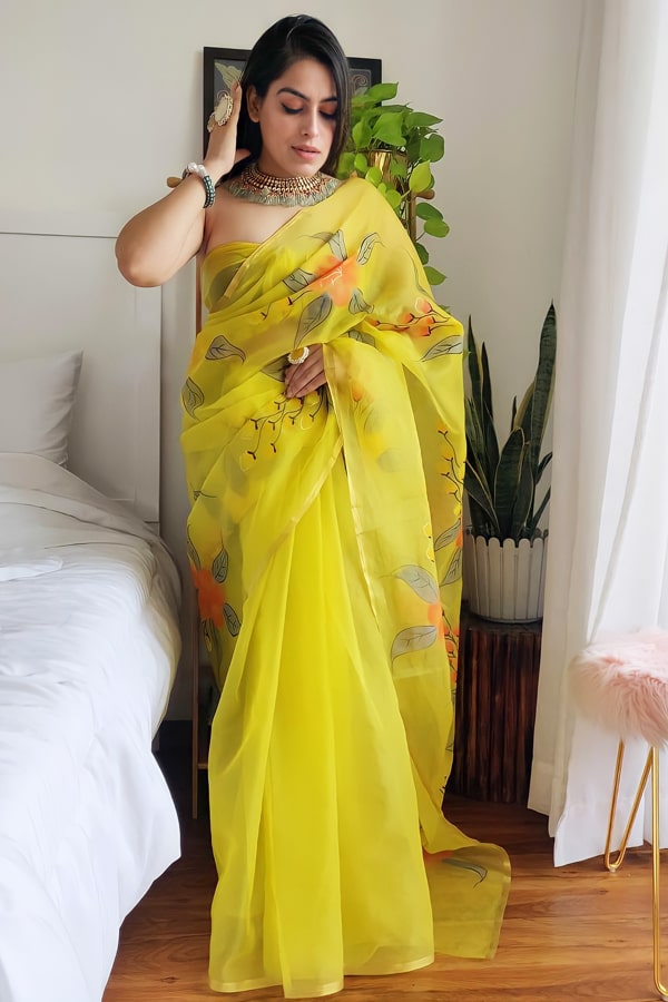 Modern Designer saree for wedding Reception (10+ Colors) - Anaya Designer Studio