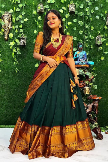 Modern Kerala Half Saree Design Online