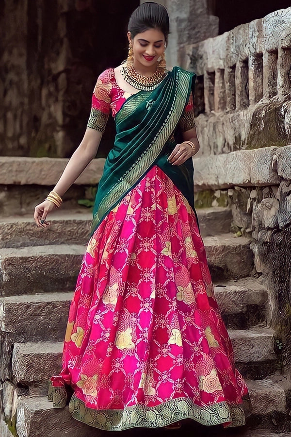 Modern Kerala Half Saree For Girls