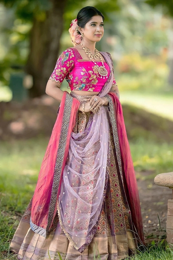 Modern Kerala Half Saree Images For Girls - Anaya Designer Studio
