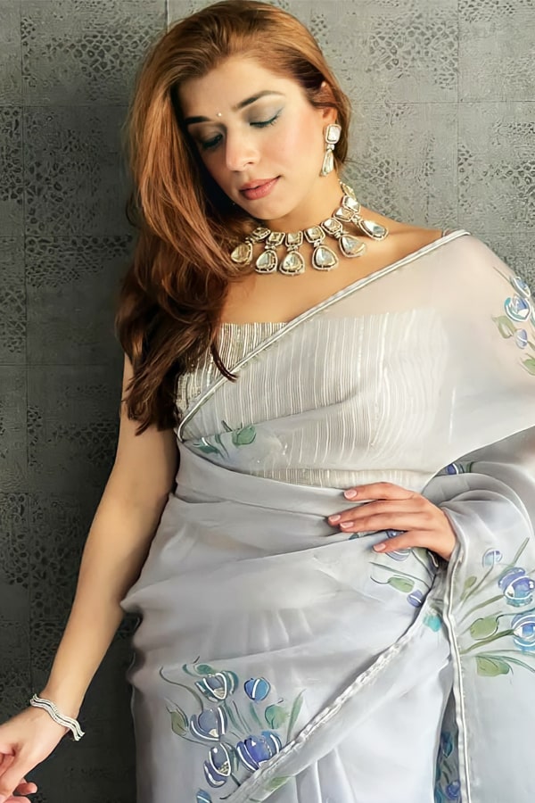Designer Party Wear Saree For Wedding Guest - Anaya Designer Studio