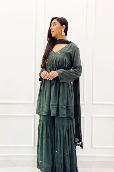 Modern sharara suit pinterest 2021 Style - Anaya Designer Studio