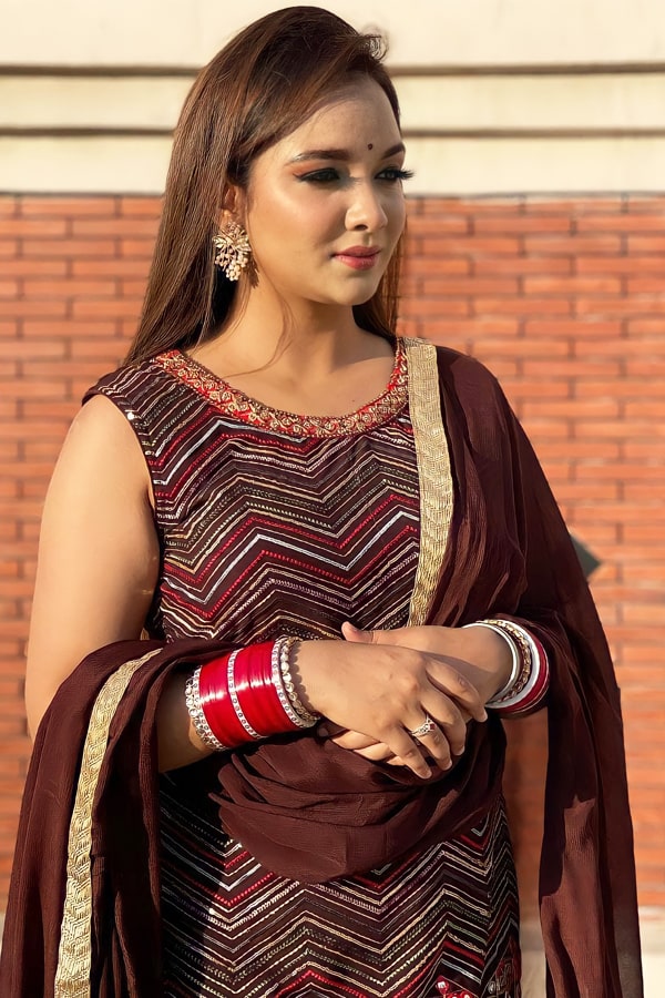 Modern simple plazo suit design 2021 Latest - Anaya Designer Studio