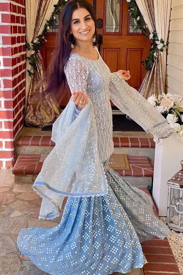 Modern simple plazo suit design 2021 Sharara - Anaya Designer Studio