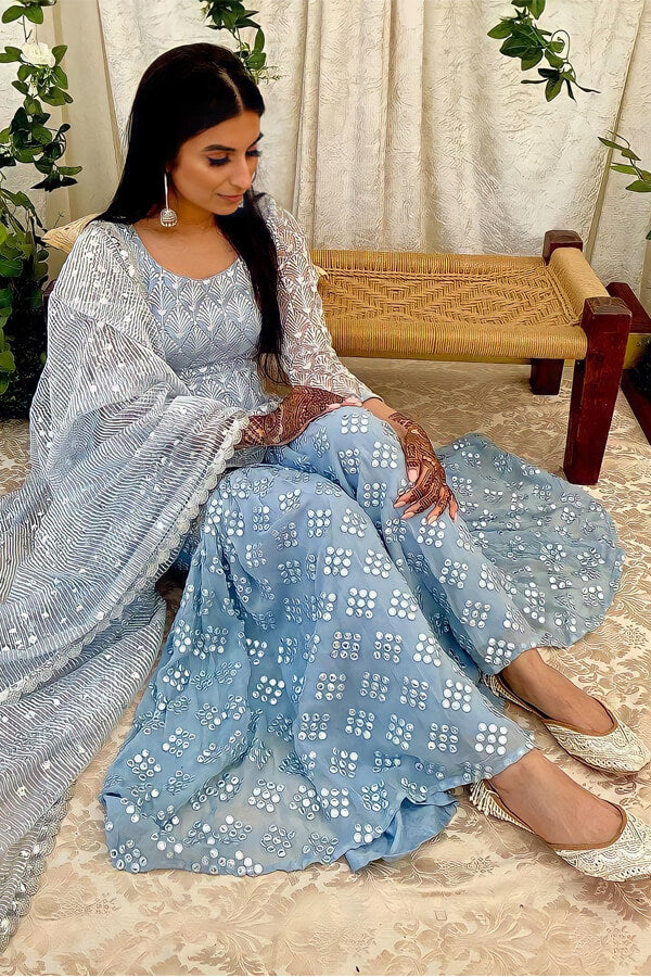 Modern simple plazo suit design 2021 Sharara - Anaya Designer Studio