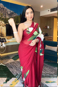 Modern Pre Stitched Saree For Farewell Party