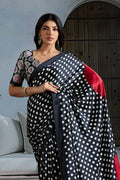 Modern Satin Saree For Women

