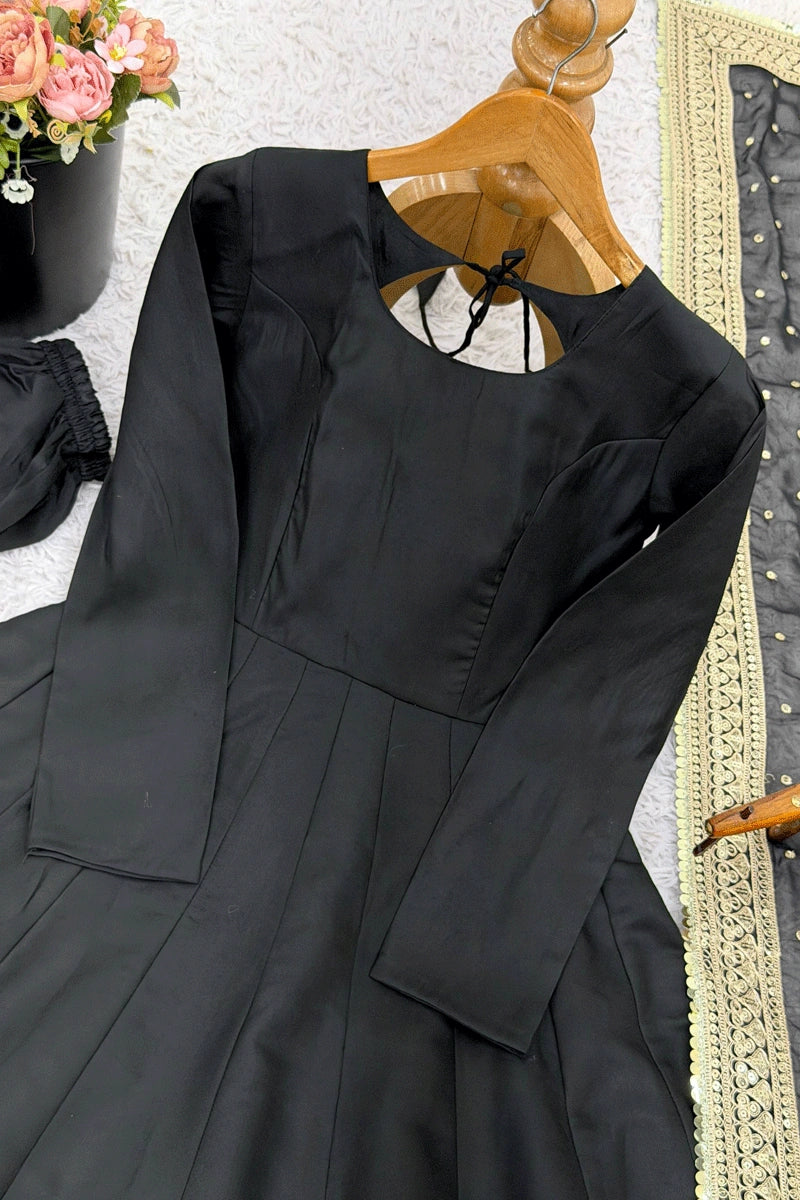 Modern flare anarkali silhouette