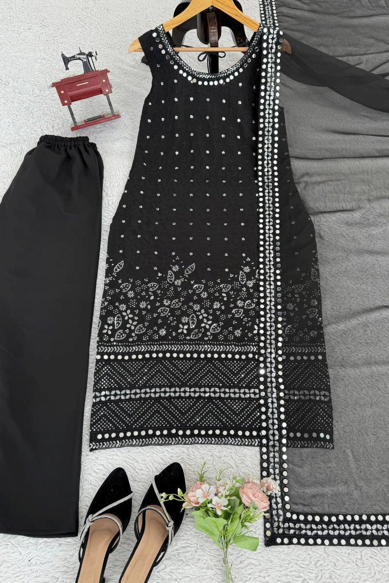 Modern sleeveless kurti set