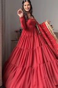 Multi-layered georgette Anarkali