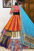 Muslin Cotton Silk Digital Print And Fully Real Mirror Work Chaniya Choli