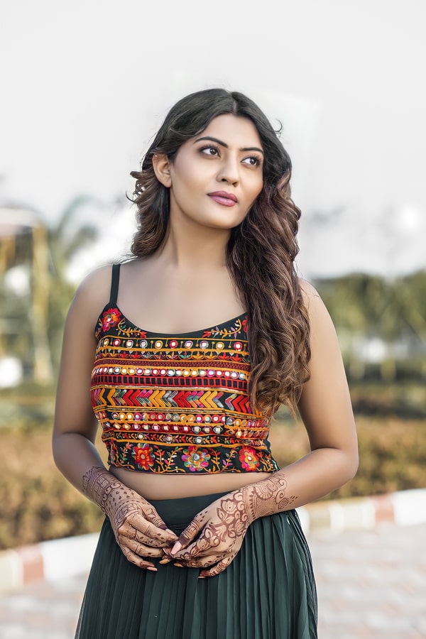 Party Wear Crop Top Lehenga Design With Jacket 2022 - Anaya Designer Studio