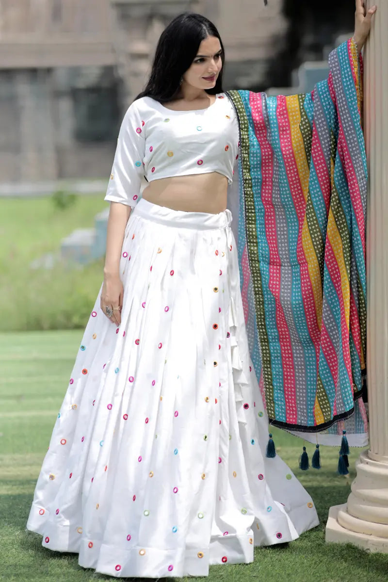 White Color Chaniya Choli