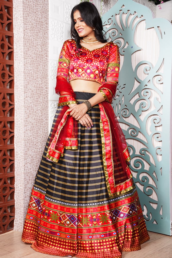 Latest Navaratri Special Printed Chaniya Choli For Women - Anaya Designer Studio