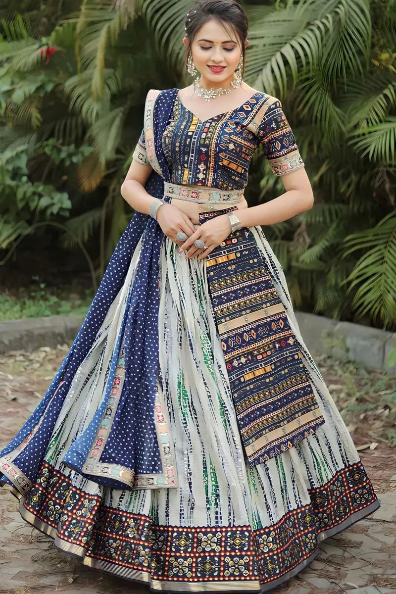 Ghagra choli style clearance