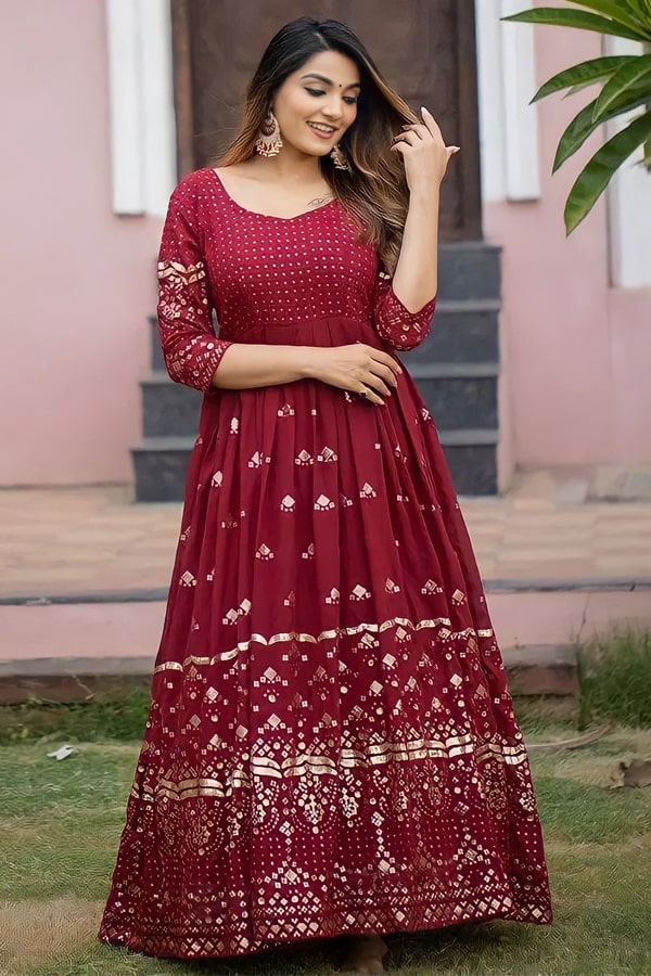 Navratri special new long gown design images 2022 - Anaya Designer Studio