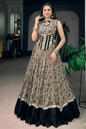 Navratri Special Mirror Work Chaniya Choli