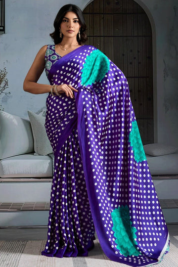 Navy Blue Saree