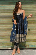 Navy blue anarkali