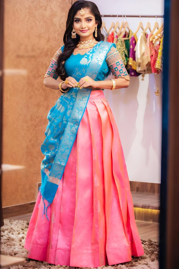 Latest Half Saree Online Shopping For Women - Anaya Designer Studio