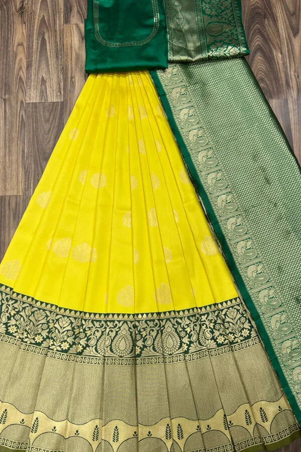 Latest South Indian Half Saree For Girls - Anaya Designer Studio