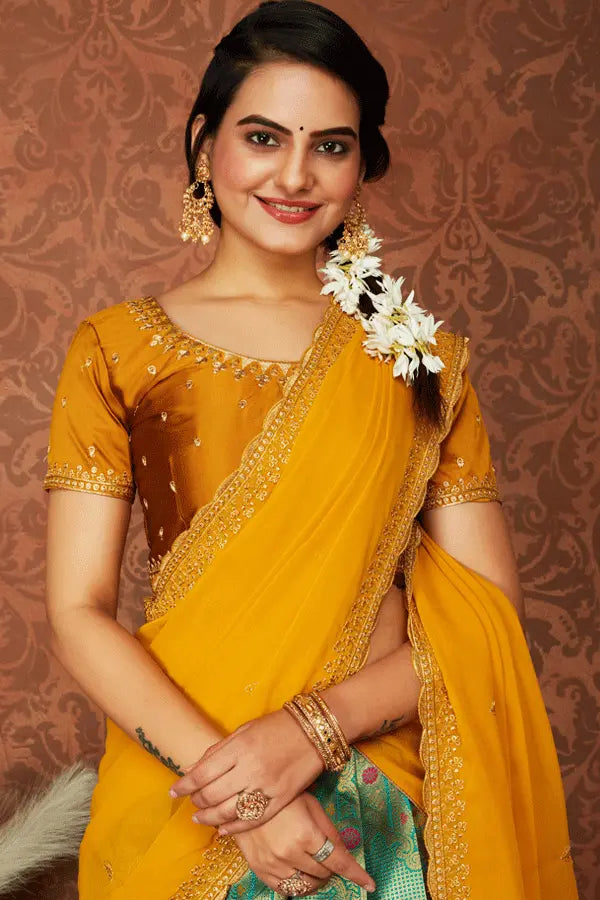 Traditional Pattu Half Saree Models