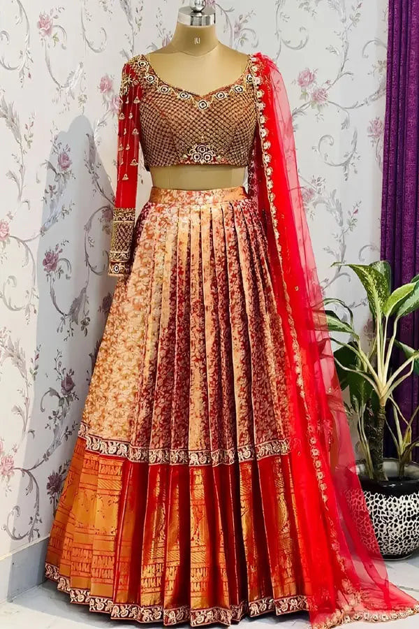 Latest Pattu Half Saree Blouse Designs For Girls - Anaya Designer Studio